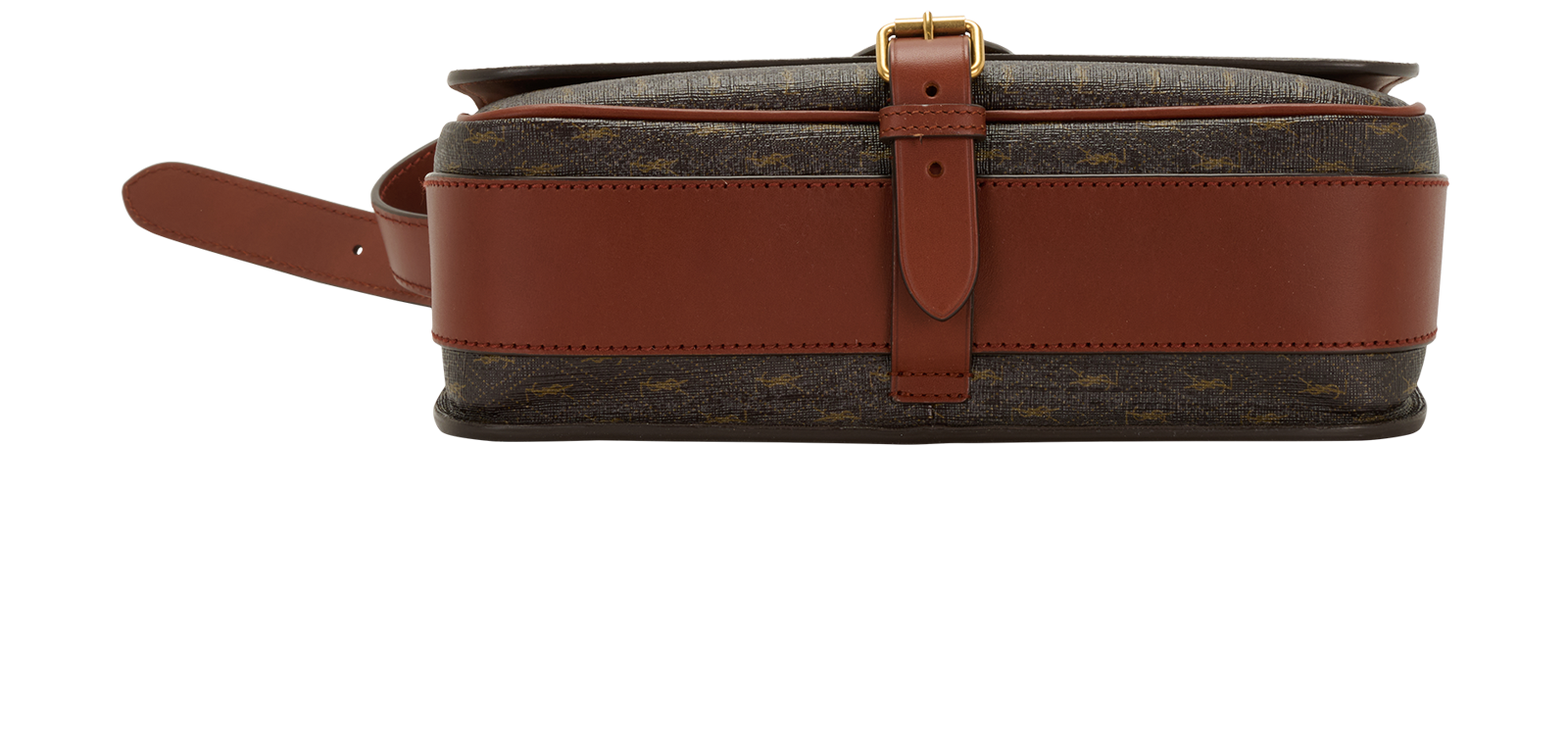 Monogram Satchel, &pound;750, Handbags, Brown, Canvas/Leather, Top view